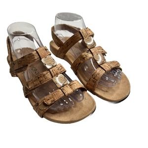 Vionic Rest Amber Sandal Gold Cork 44AMBER/TVW1275 Womens Sz 7